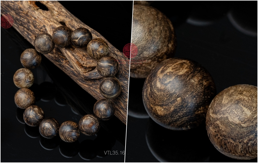 vòng trầm hương cận chìm 16 li