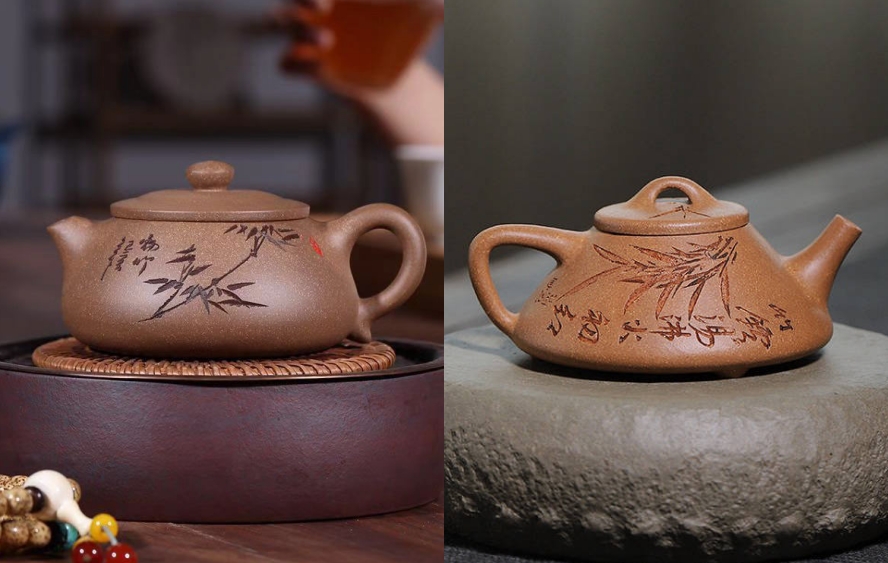 ấm tử sa dáng thạch biều