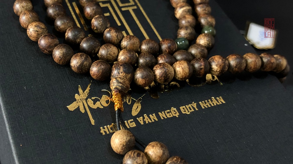 vòng trầm 108 hạt chìm