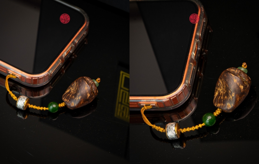 móc điện thoại trầm hương