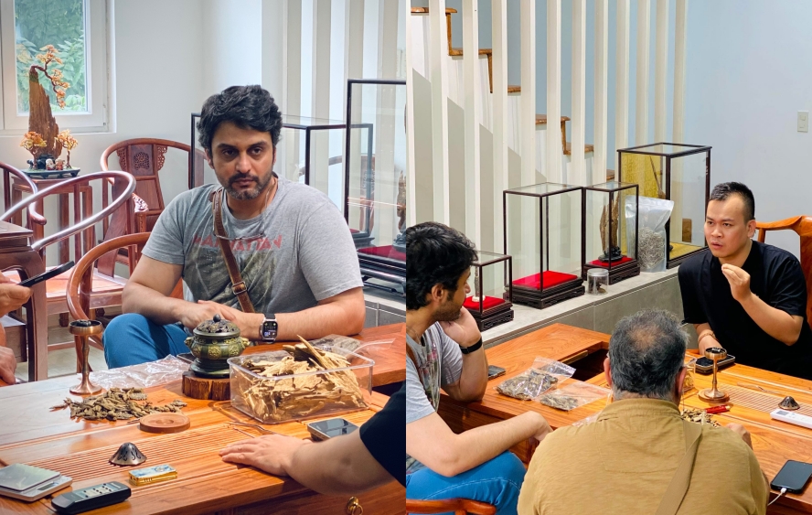 showroom trầm hương Hương Vân Cát chuyên bán trầm vụn xông 