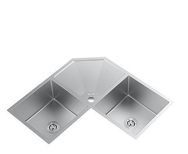 Chậu rửa bát đặt góc Bancoot 1502R 88x88x30