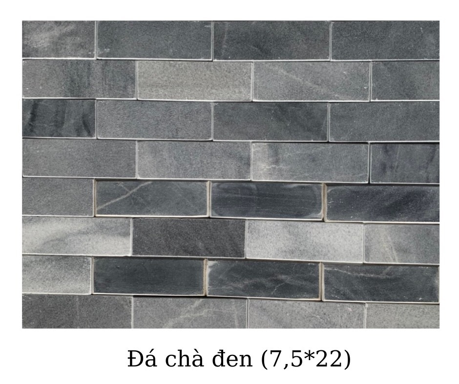 ĐÁ CHÀ ĐEN 7.5x22