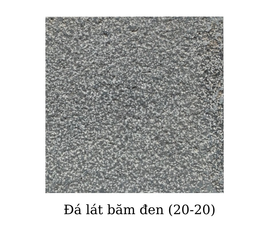 Đá lát băm đen 20x20