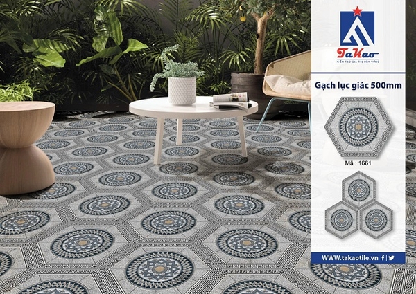 Gạch lát lục giác 1661