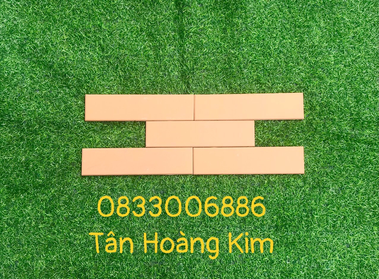 Gạch thẻ 6x24cm màu kem vàng Gốm Đất Việt