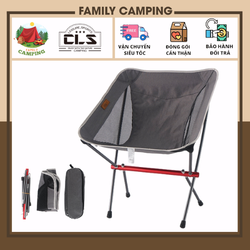 Ghế gấp hợp kim nhôm siêu nhẹ di động cắm trại câu cá chính hãng CLS