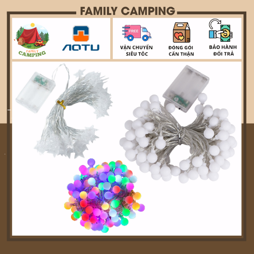 Đèn led dây dài 10mx80 bóng ngôi sao màu vàng