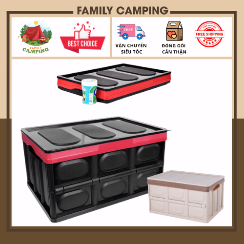 Thùng đựng đồ gấp gọn, thùng đựng đồ xe ôtô, hộp đựng đồ gấp gọn đa năng gia đình văn phòng cắm trại R-3640