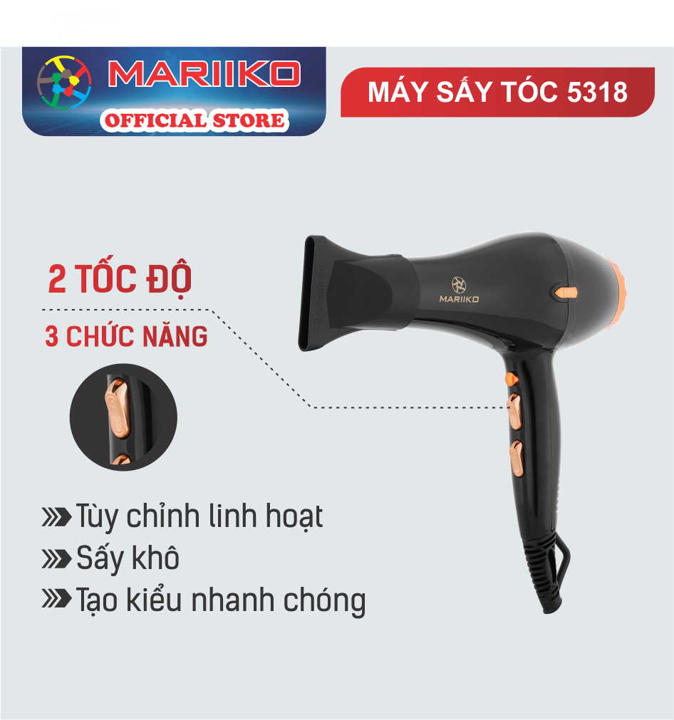 Máy Sấy Tóc Mariiko Mr-5138