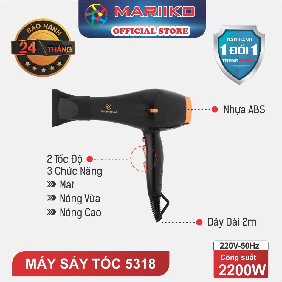 Máy Sấy Tóc Mariiko Mr-5138