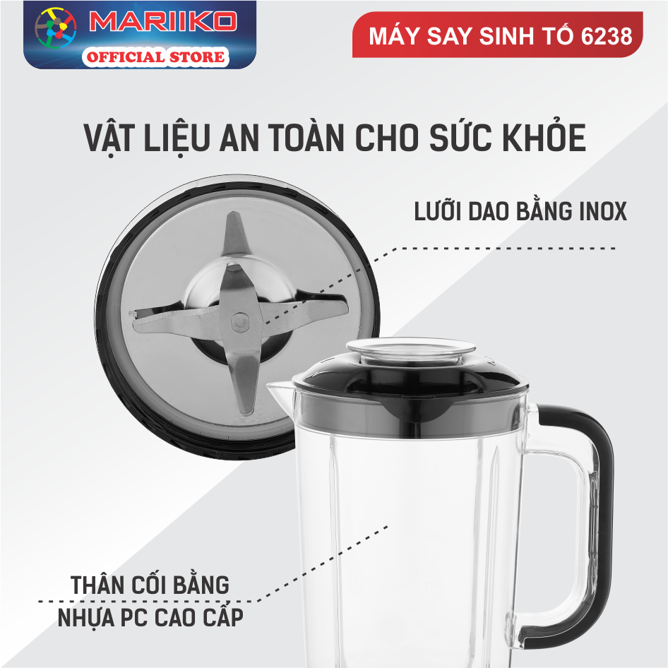 MÁY XAY SINH TỐ ĐA NĂNG MARIIKO 6238