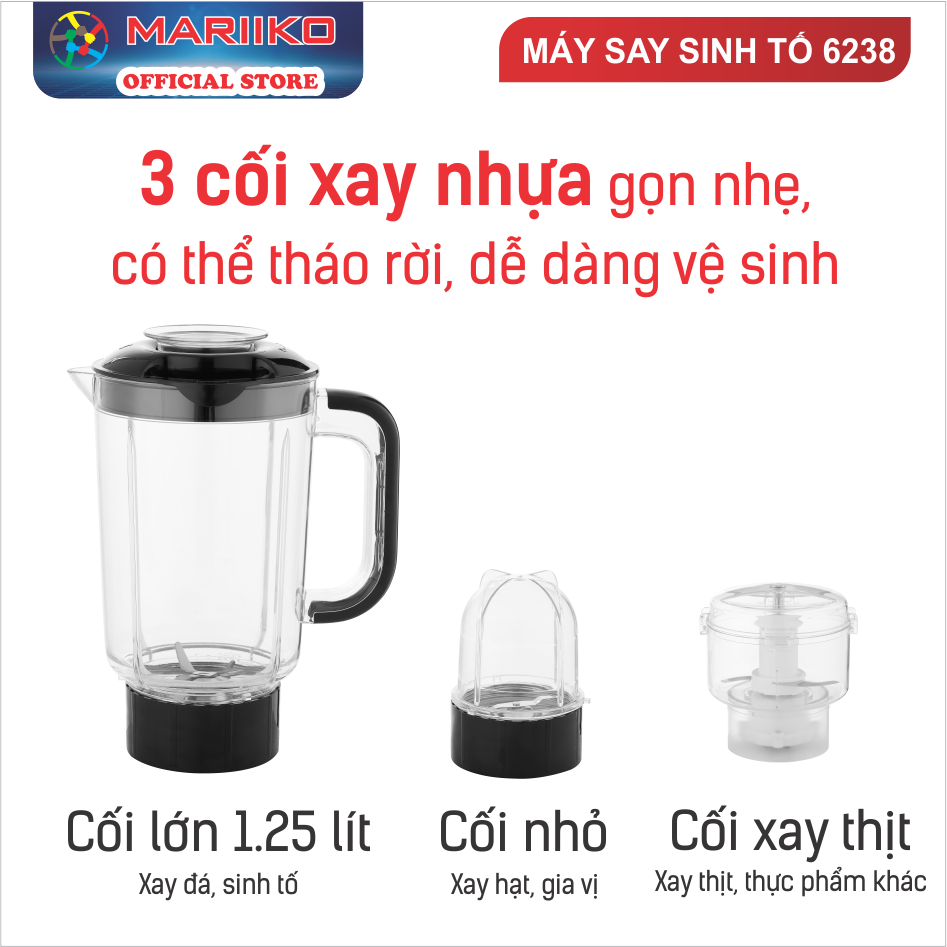 MÁY XAY SINH TỐ ĐA NĂNG MARIIKO 6238