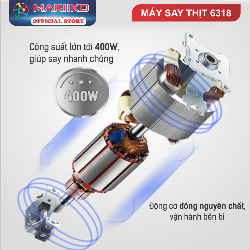 Máy xay thịt Mariiko 6138