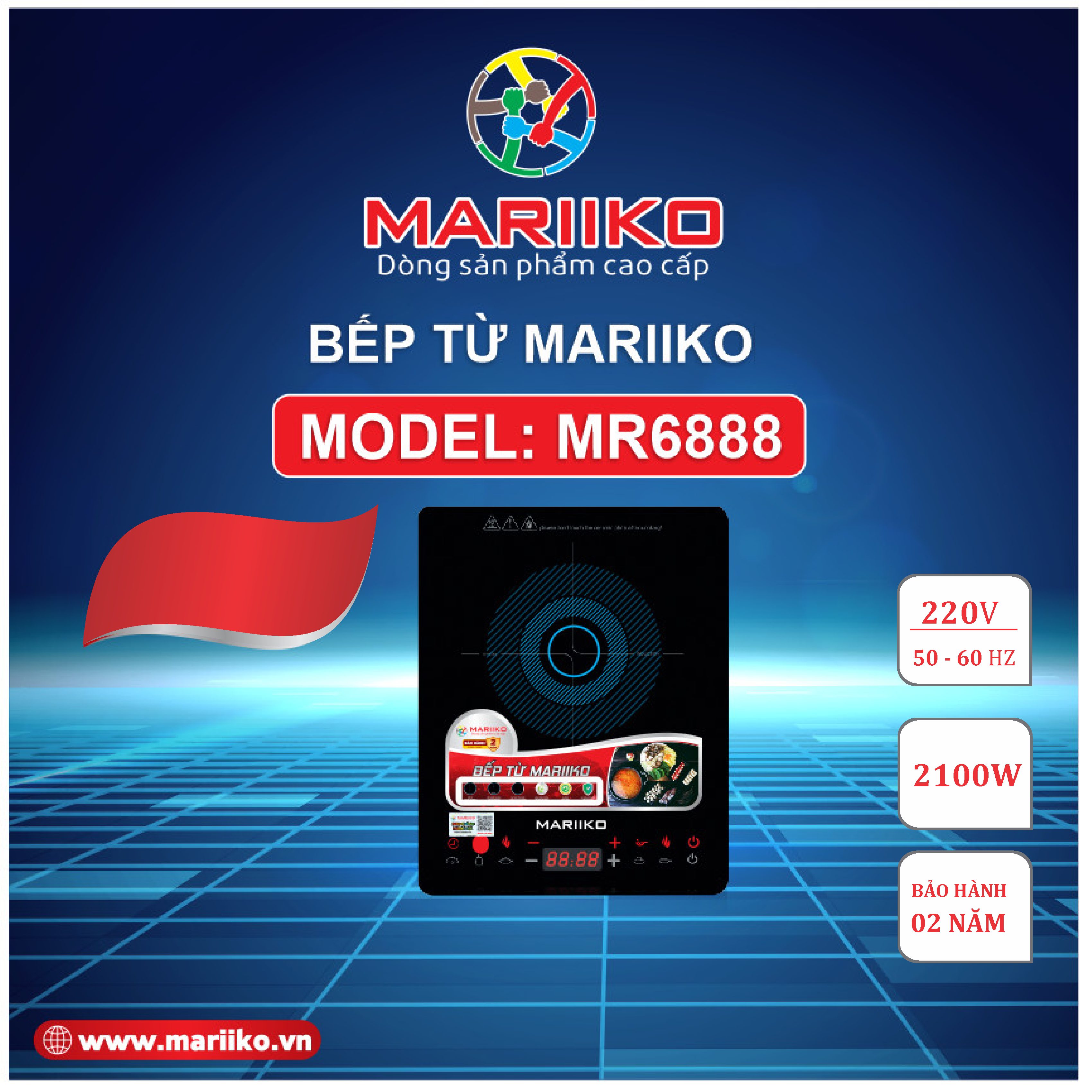 Bếp Điện Từ Đơn Mariiko Mr-6888