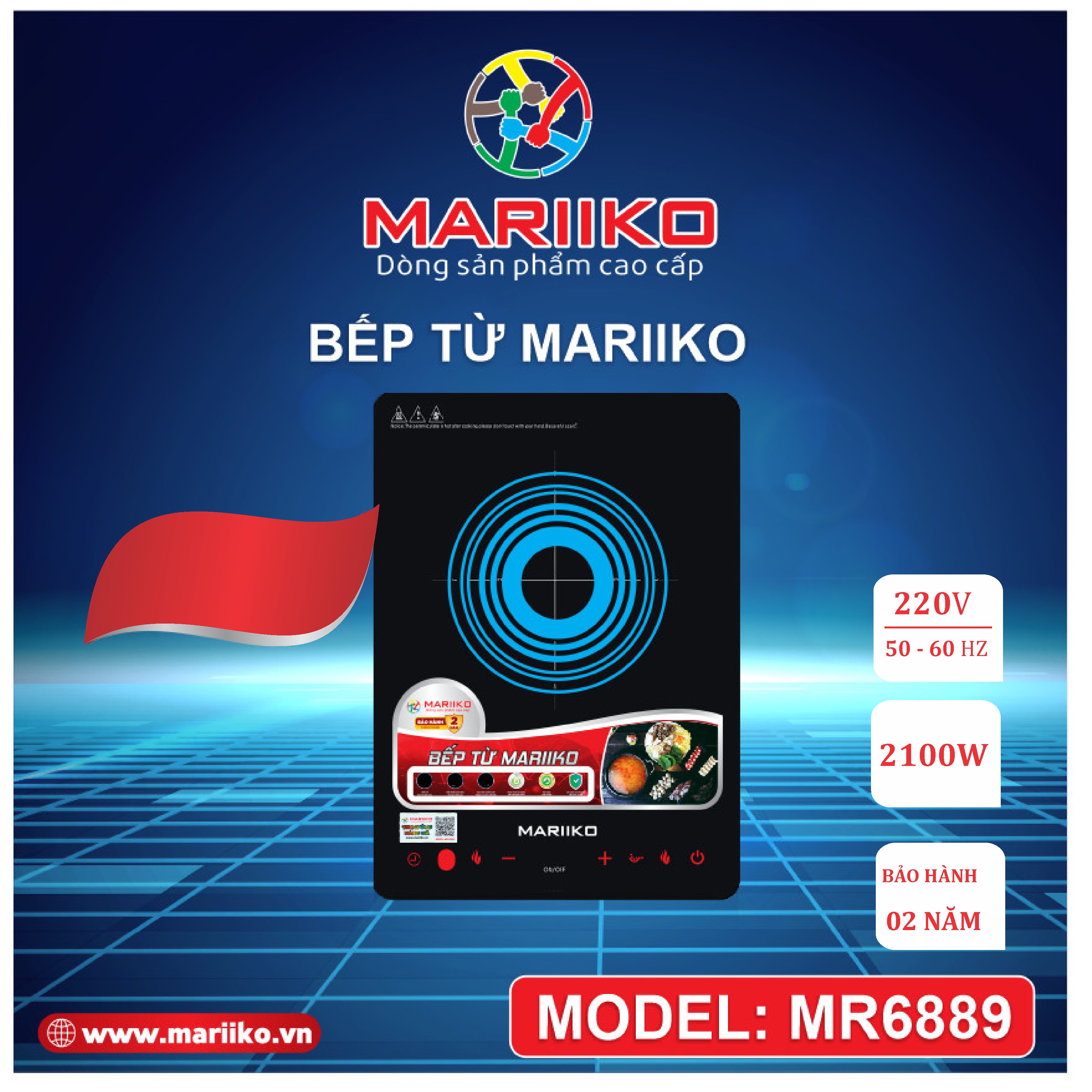 Bếp Điện Từ Đơn Mariiko Mr-6889