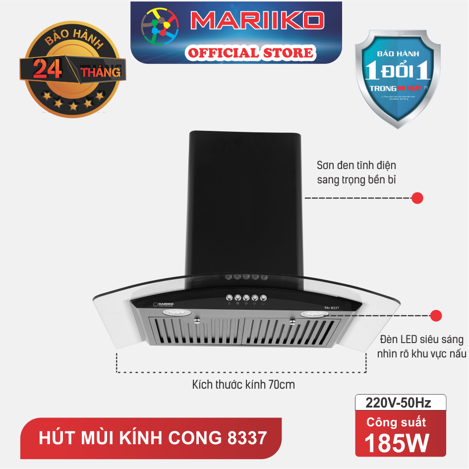 Máy Hút Mùi Nhà Bếp Mariiko Mr-8339