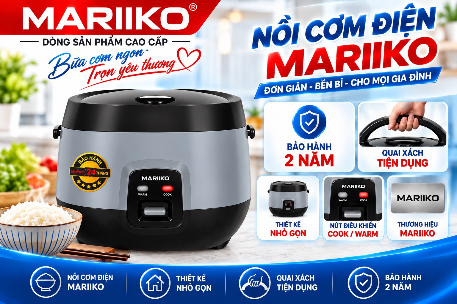 Nồi Cơm Mariiko Mr-8816