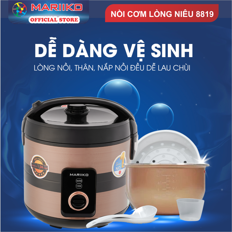 Nồi Cơm Điện Nắp Gài Mariiko Mr- 8819