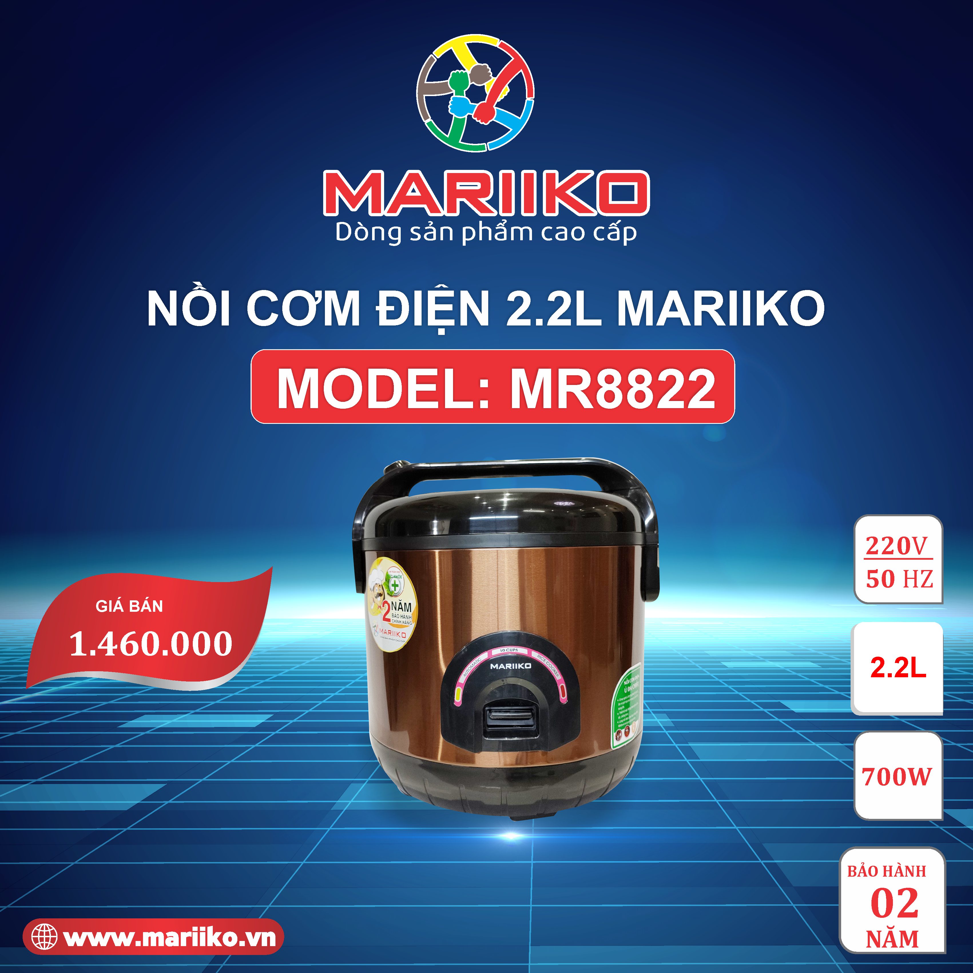 Nồi Cơm Mariiko Mr-8822