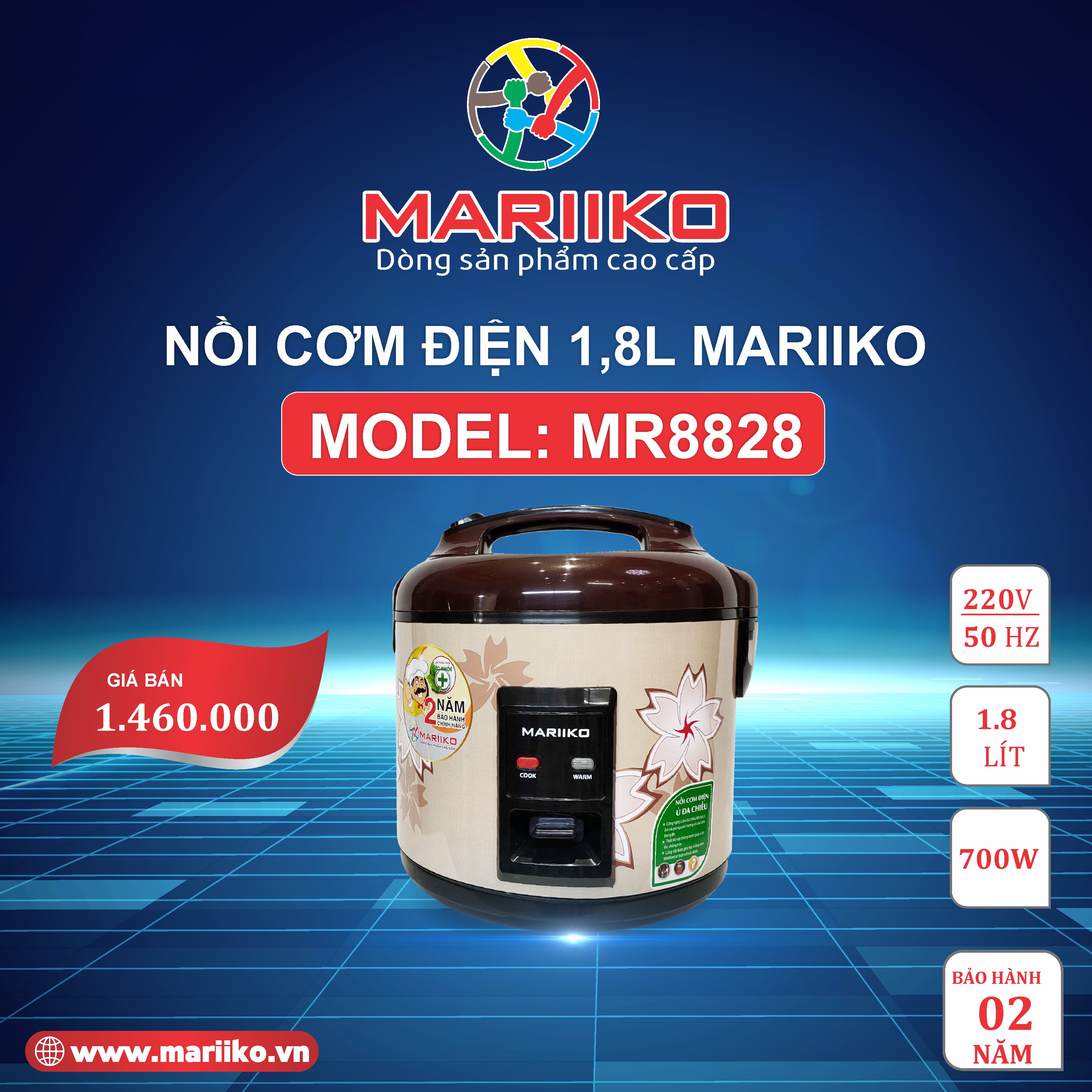 Nồi Cơm Mariiko Mr-8828