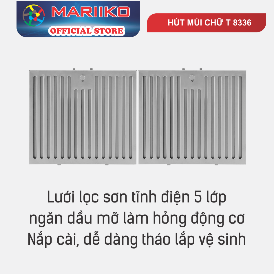 MÁY HÚT MÙI CHỮ T MARIIKO 8336