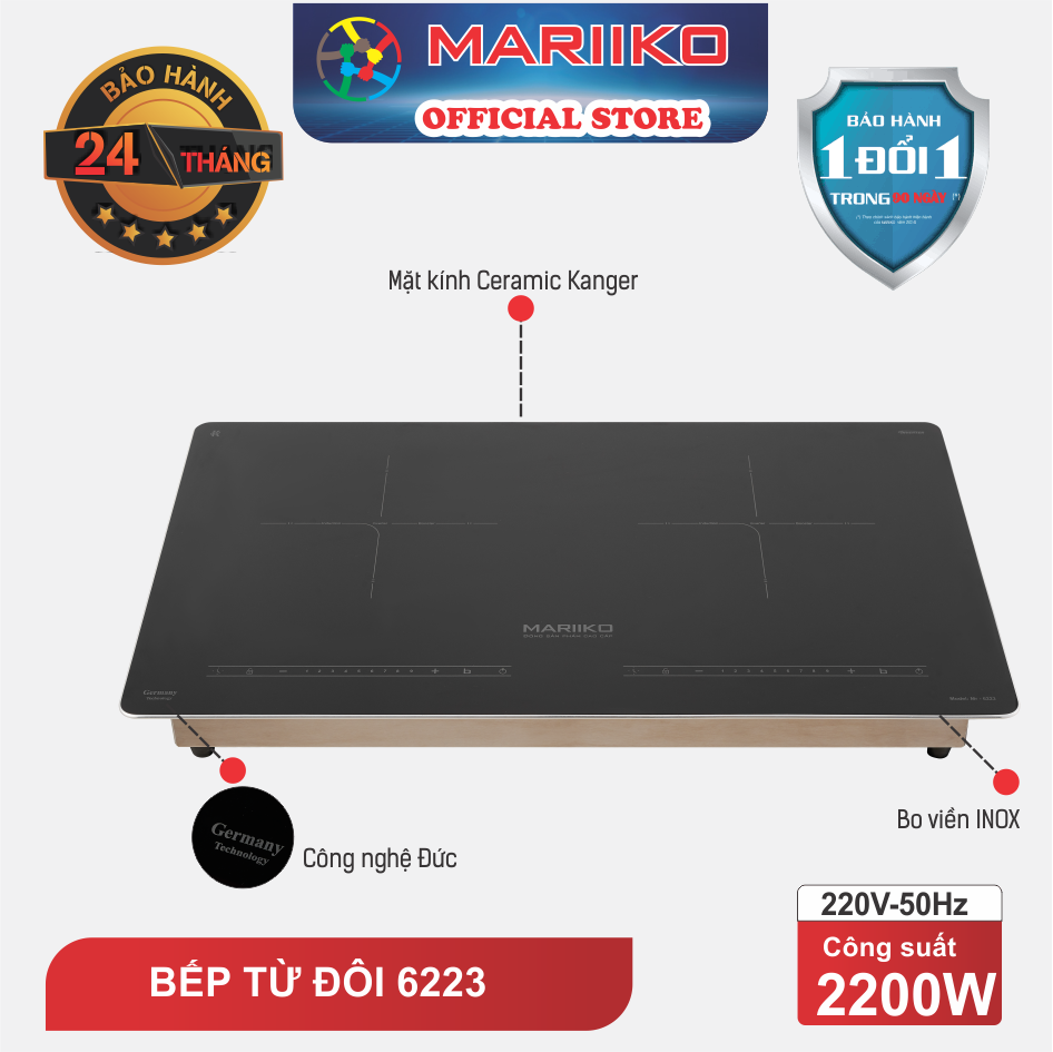 BẾP TỪ ĐÔI MARIIKO MR-6223