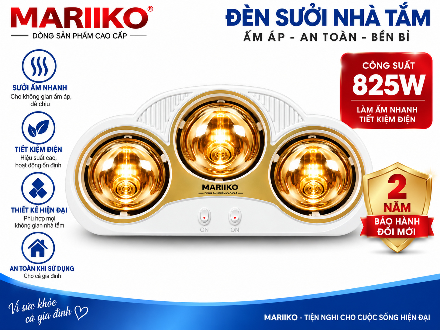 Đèn Sưởi 2 Bóng Mariiko 5633