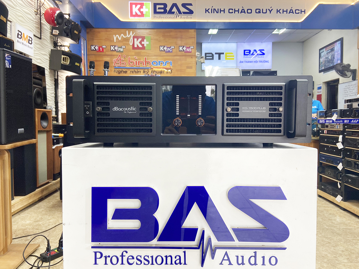 côgn suất 2 kênh, cục đẩy công suất 2 kênh dBacoustic KD1500 Plus, mua công suất giá rẻ tại Nam Định