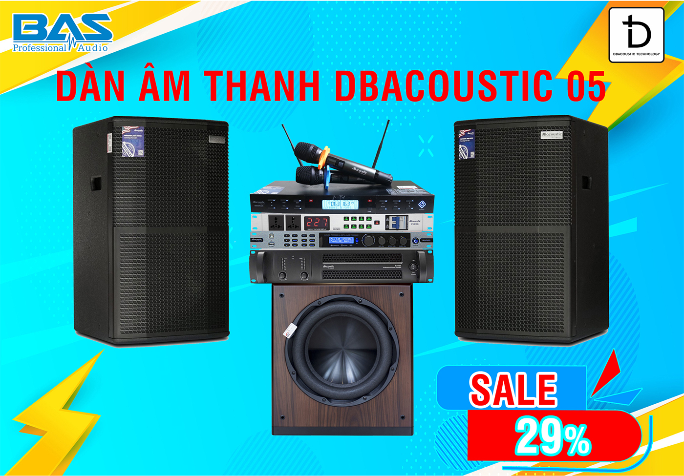 Dàm âm thanh dBacoustic 05 tại BAS Audio Nam Định