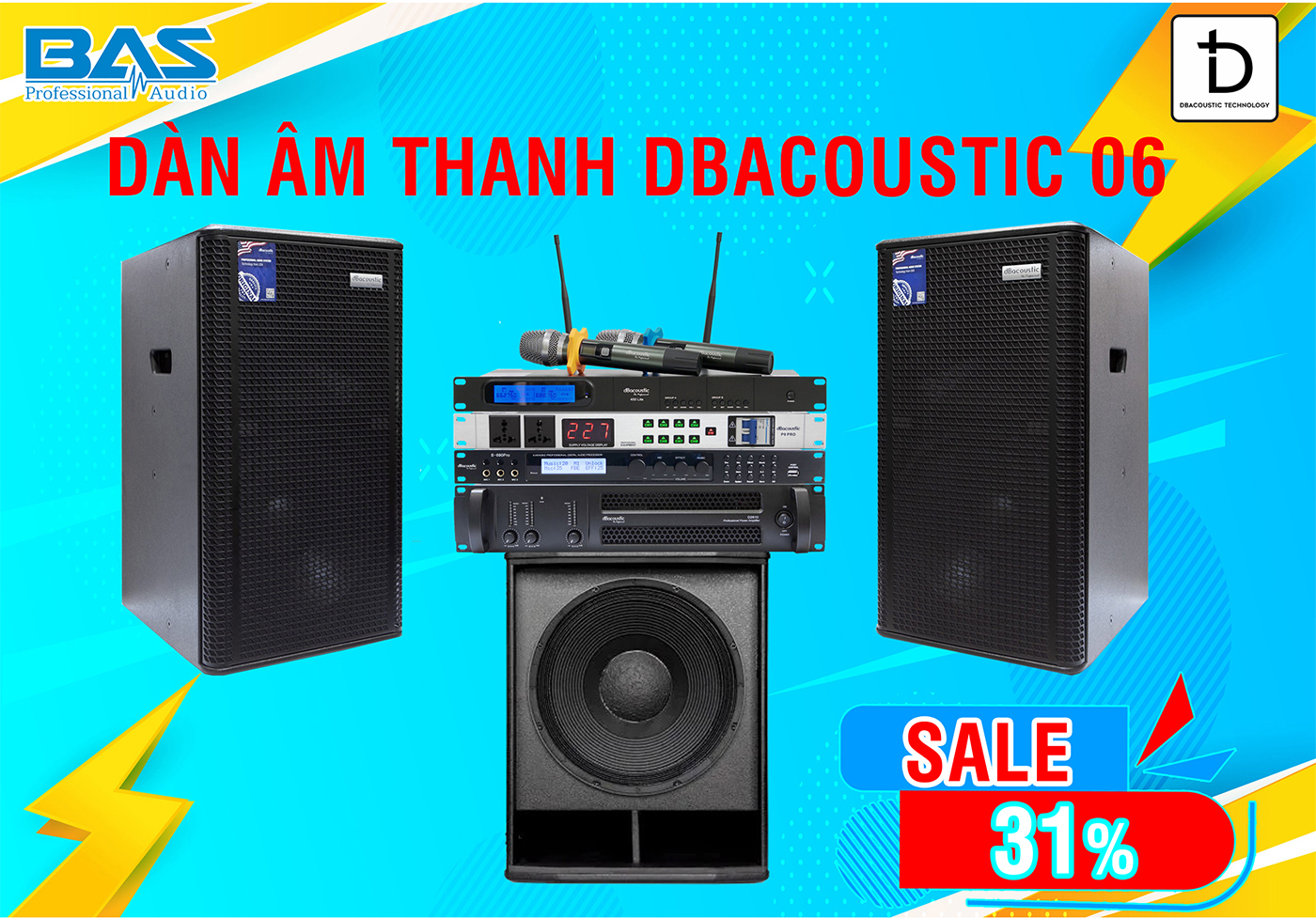 Dàn karaoke gia đình dBacoustic tại BAS Audio Nam Định