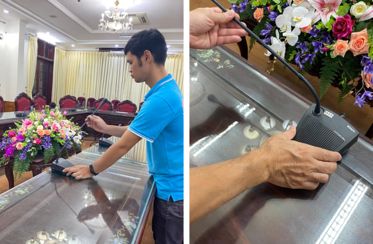 Hệ thống âm thanh BAS Audio lắp đặt cho hội nghị hội thảo tại Thường Vụ Tỉnh Ủy Nam Định