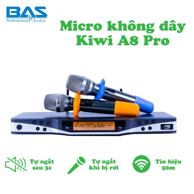 Micro không dây kiwi A8 pro