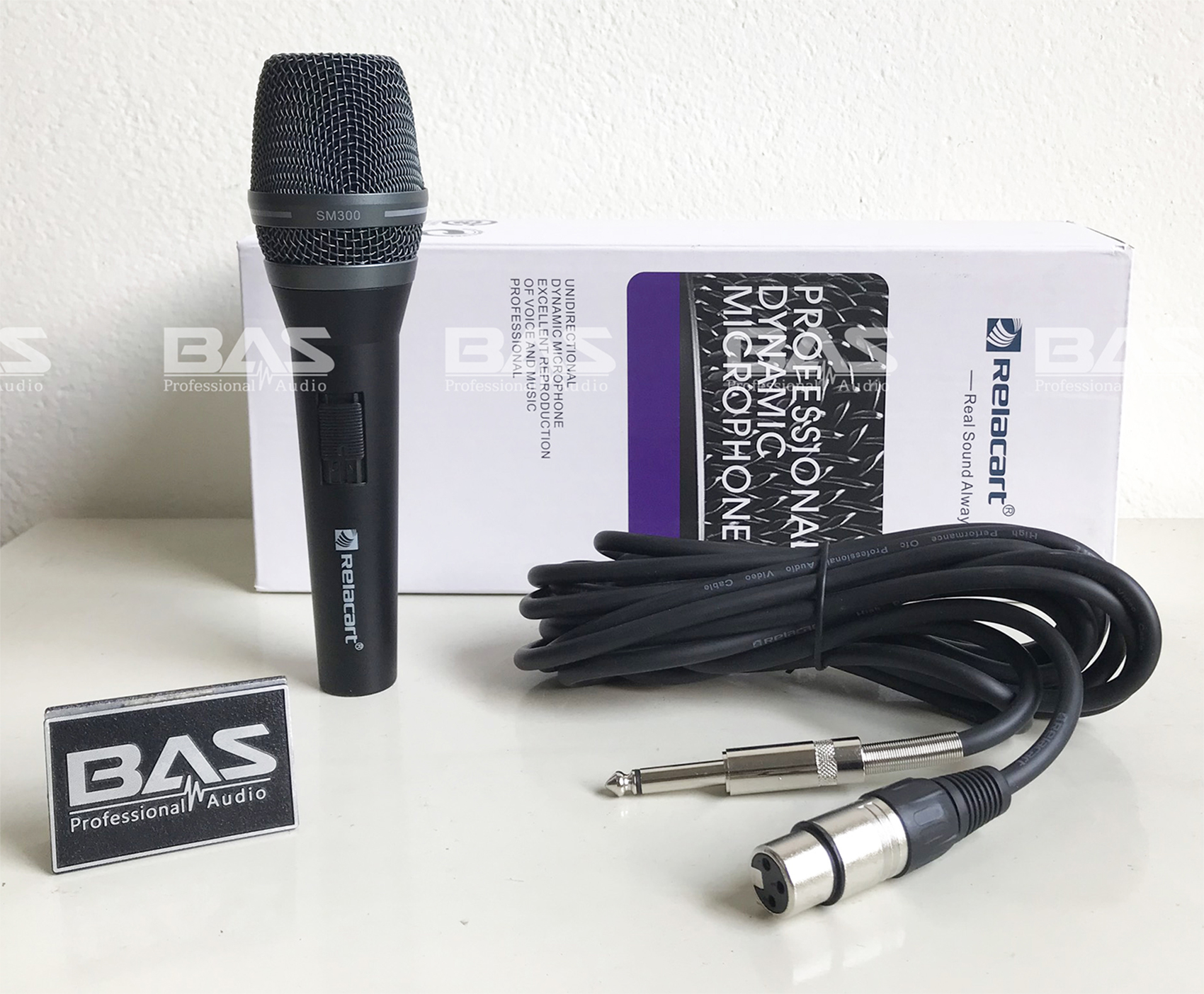 Micro có dây, micro relacart SM 300P, mic karaoke có dây tại Nam Định