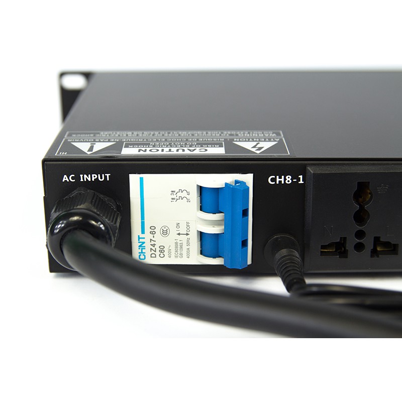 Quản lý nguồn Kiwi S802A, có aptomat tự động ngắt khi quá tải