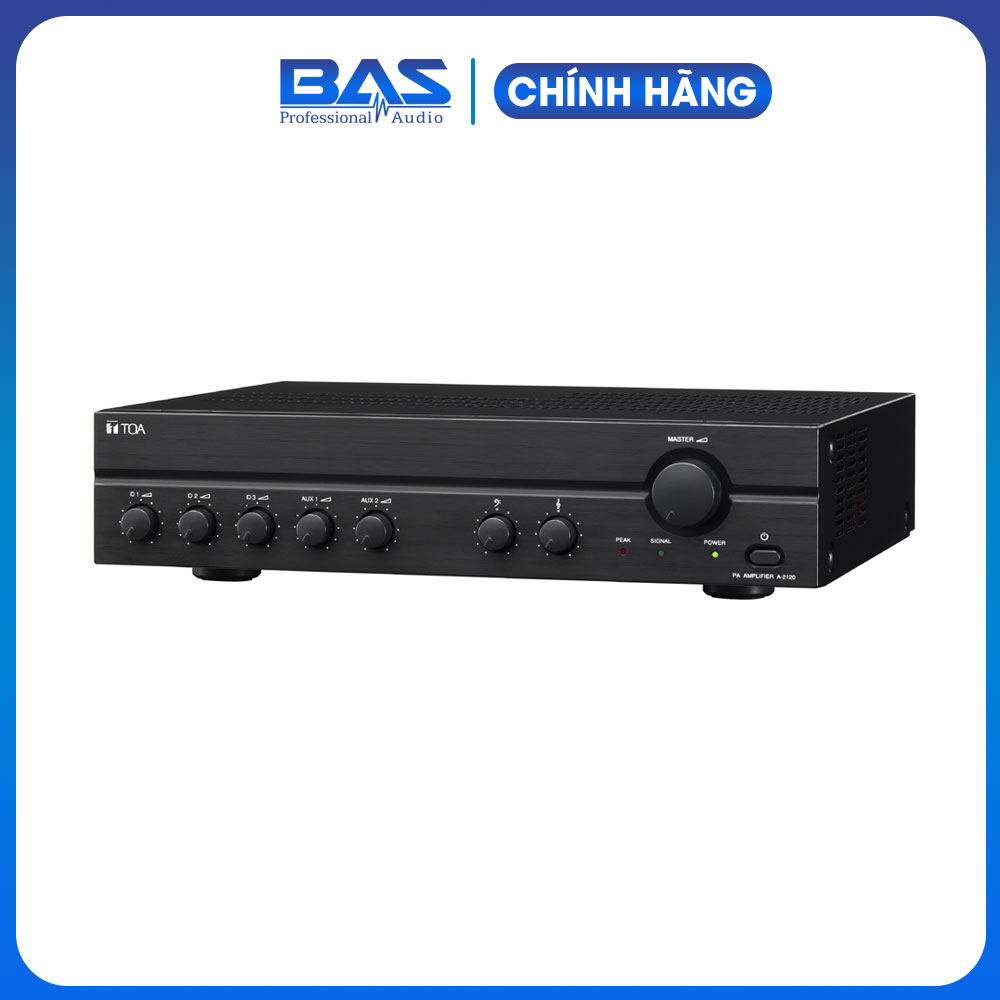 Amply Toa A-2060 dành cho loa âm trần, loa hộp, loa phóng thanh, tăng âm truyền thanh kèm mixer Toa A-2060