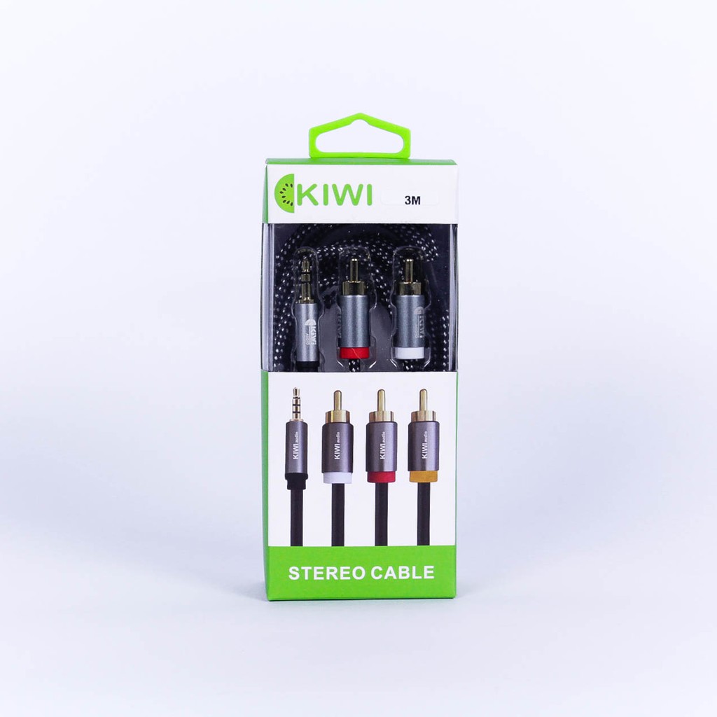 Dây 3.5mm to 2RCA Kiwi AV (hộp)