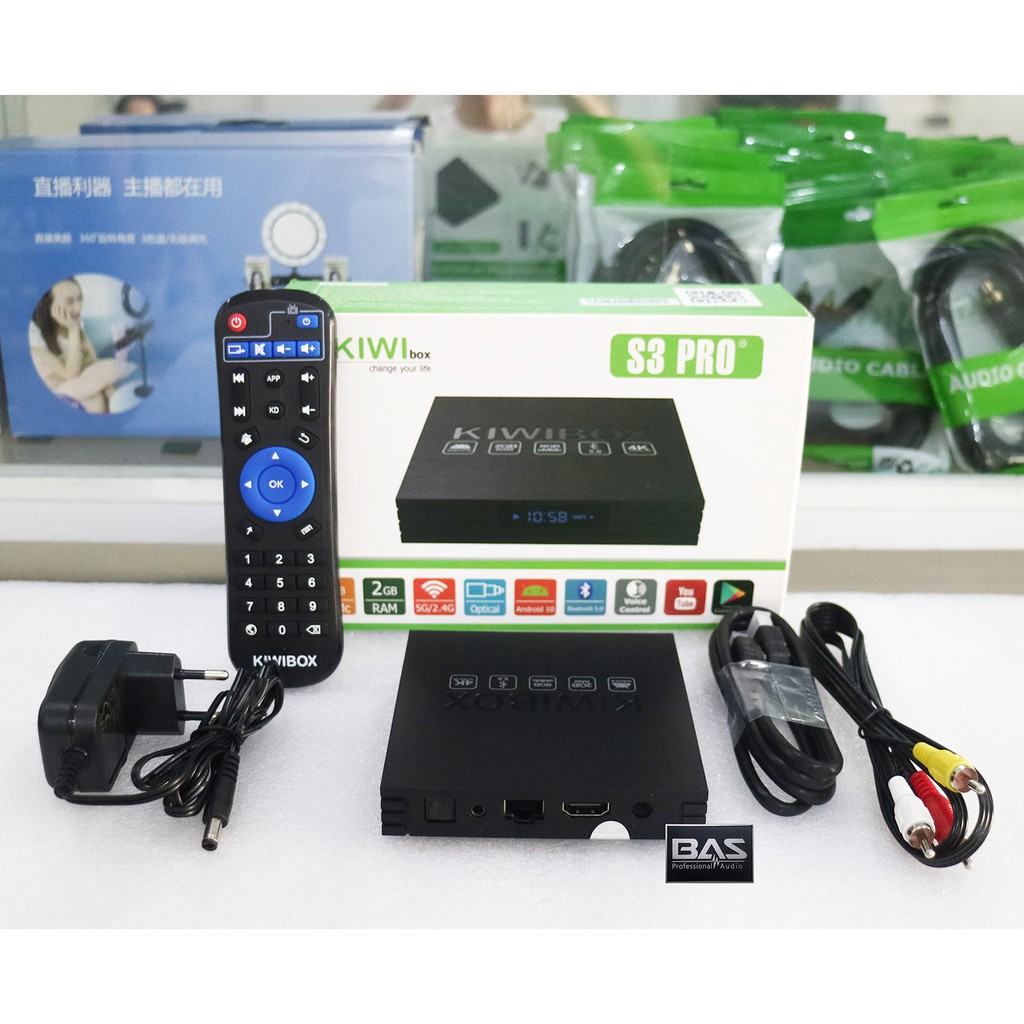 bộ sản phẩm Kiwi Box S3 pro