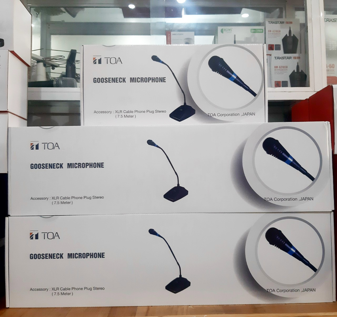 mic cổ ngỗng Toa EM 380AS, mic độ nhạy cao dành cho hội họp, nhà thờ