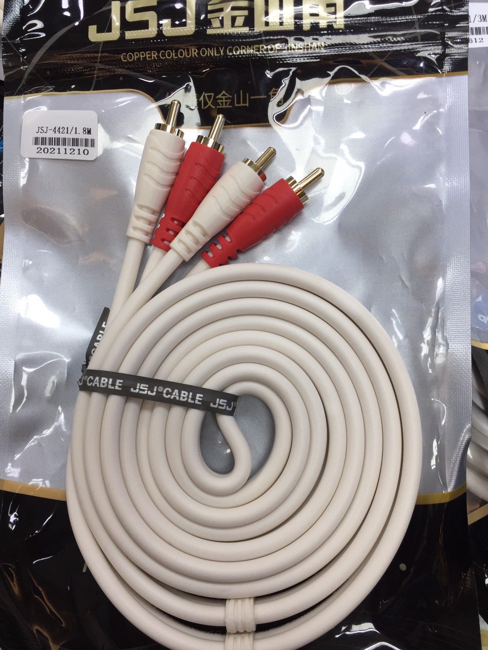 Cáp AV hoa sen 2 đầu RCA, Dây loa AV 2 ra 2, Cáp Audio 2RCA