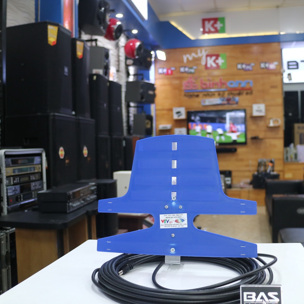 Anten VRY liền dây, anten khuếch đại thu các kênh TV trên hạ tầng DVB T2