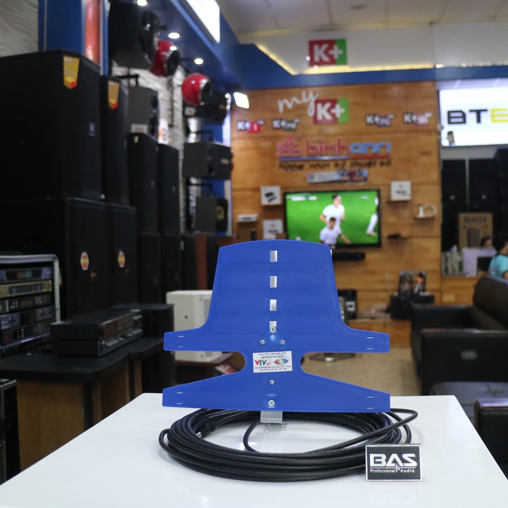 Anten VRY liền dây, anten khuếch đại thu các kênh TV trên hạ tầng DVB T2