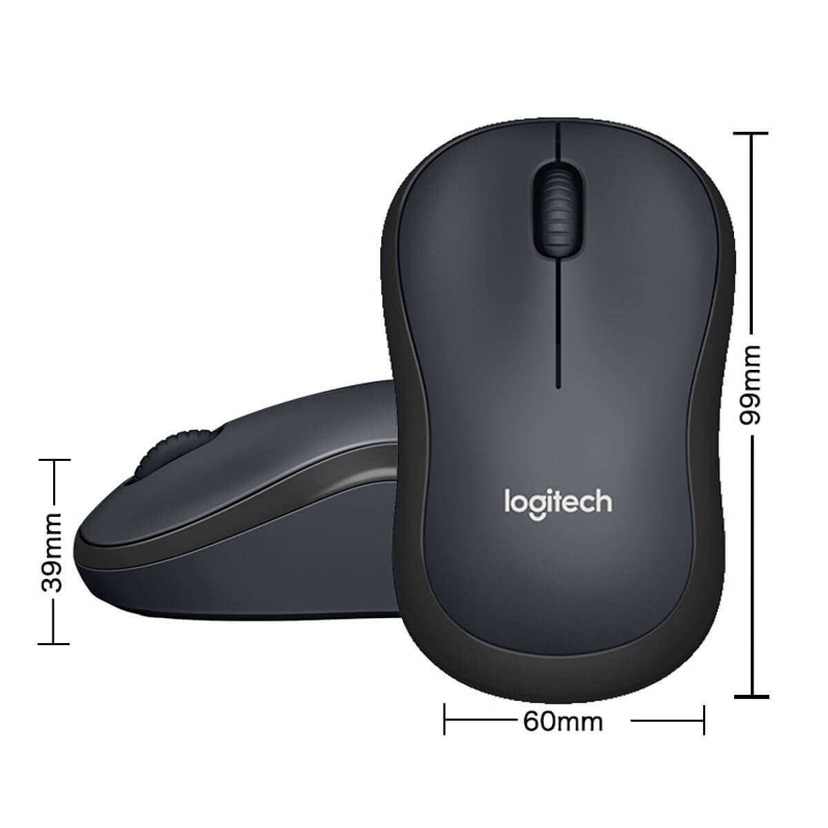 Chuột không dây Logitech M220 Silent dành cho PC, laptop - Hàng chính hãng