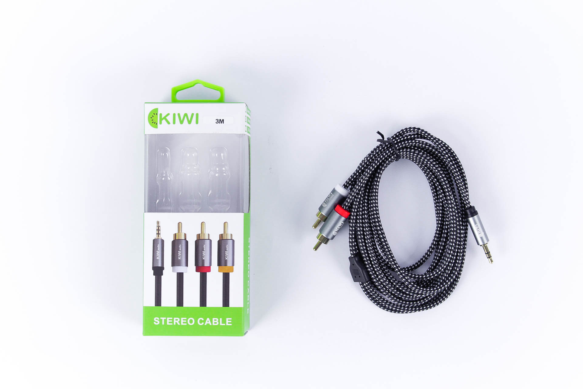 Dây 3.5mm to 2RCA Kiwi AV (hộp)