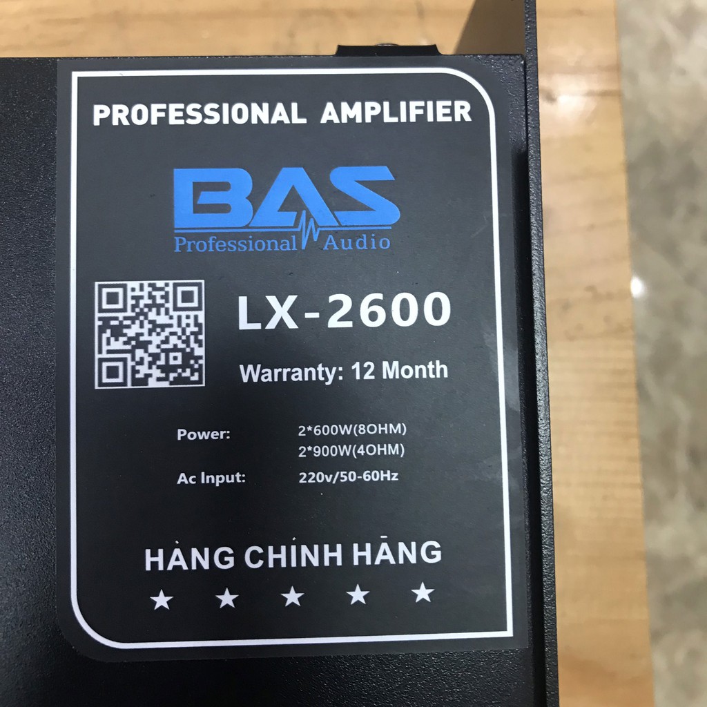Công suất BAS AUDIO LX-2600
