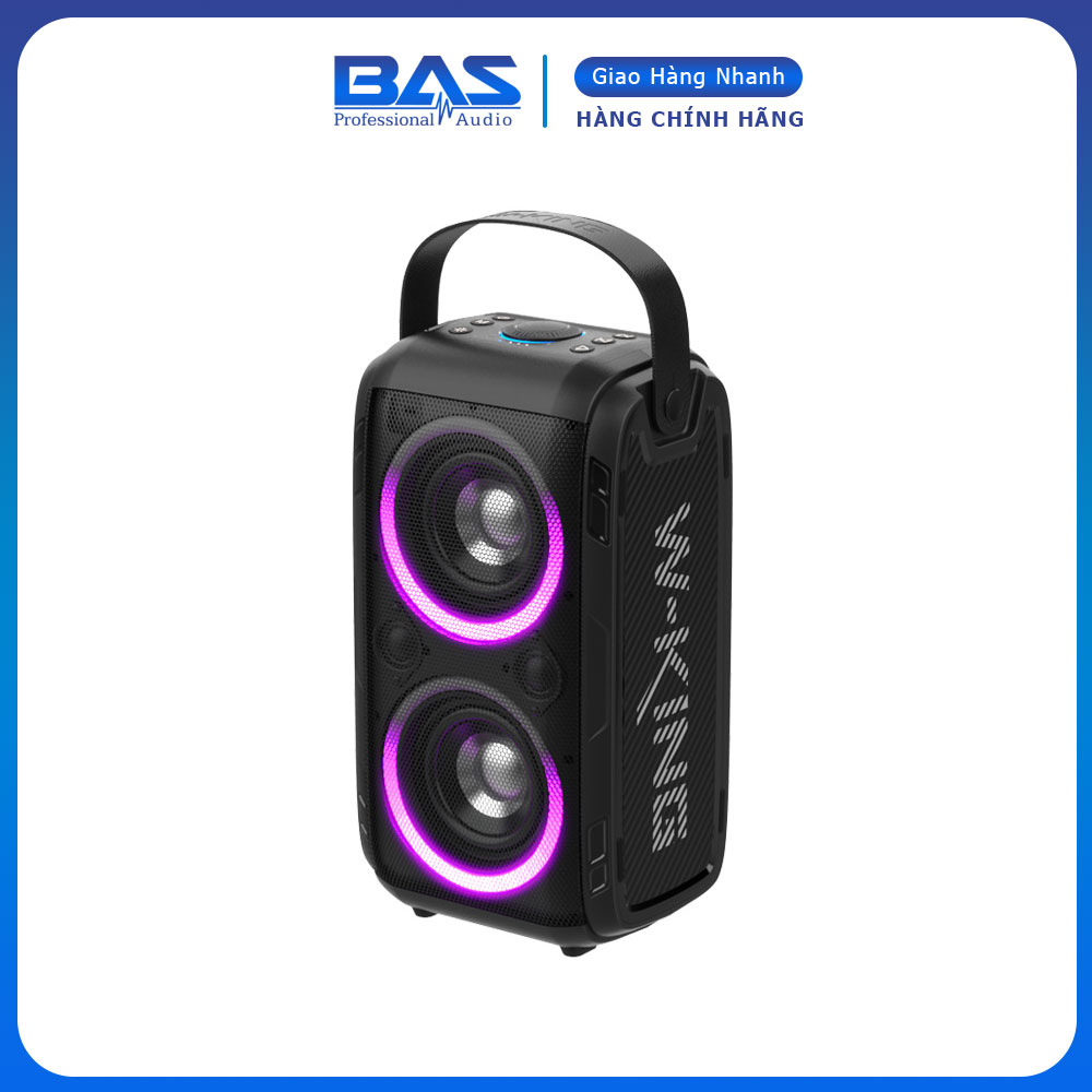 Loa karaoke bluetooth W-King T9, tặng kèm micro không dây cao cấp