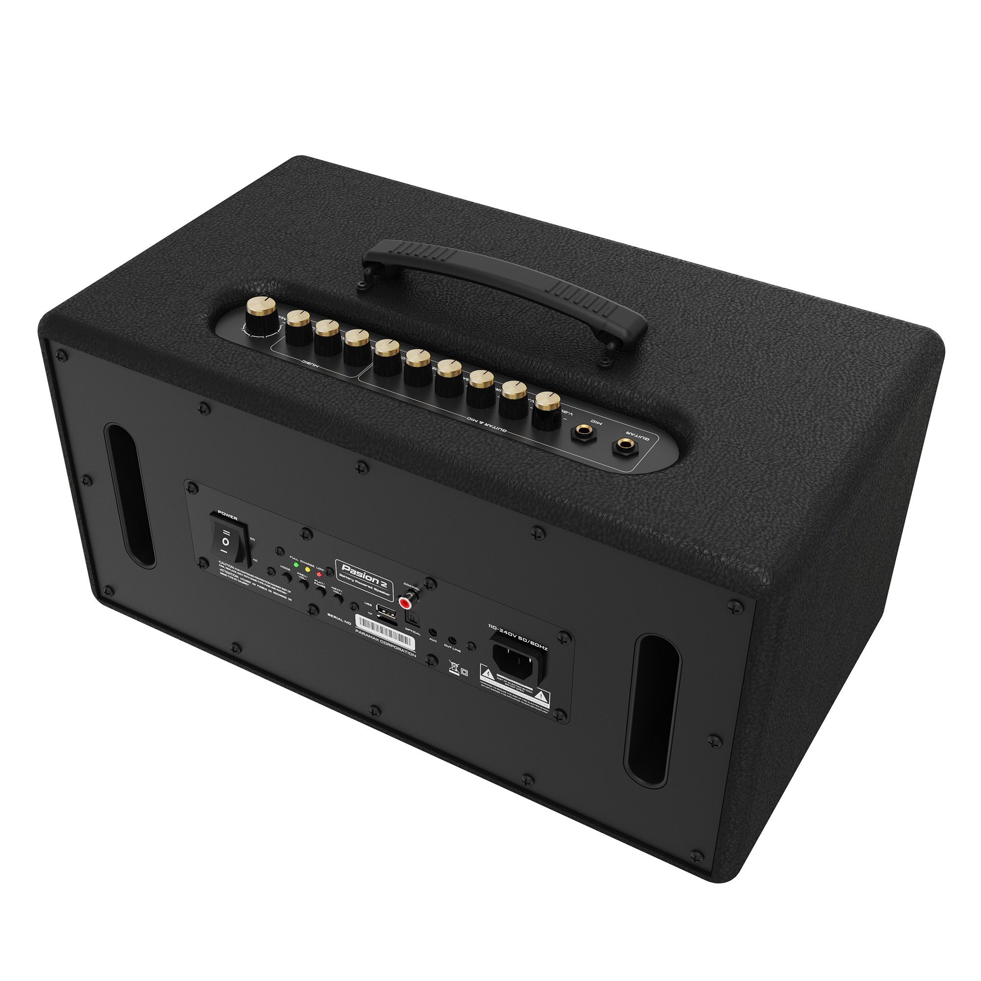 Loa karaoke di động Pasion 2, loa bluetooth xách tay cao cấp hàng chính hãng PARAMAX