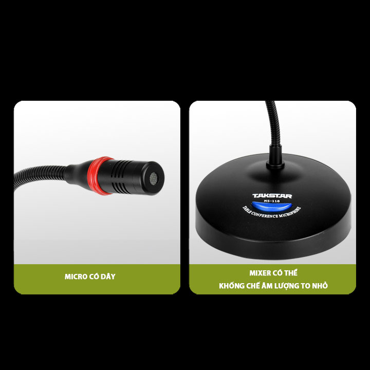 Micro hội nghị hội thảo có dây Takstar MS 118