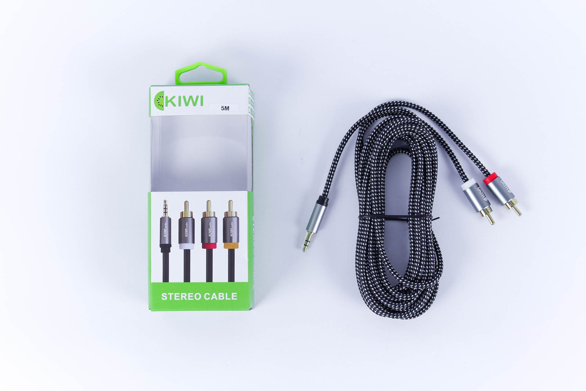 Dây 3.5mm to 2RCA Kiwi AV (hộp)