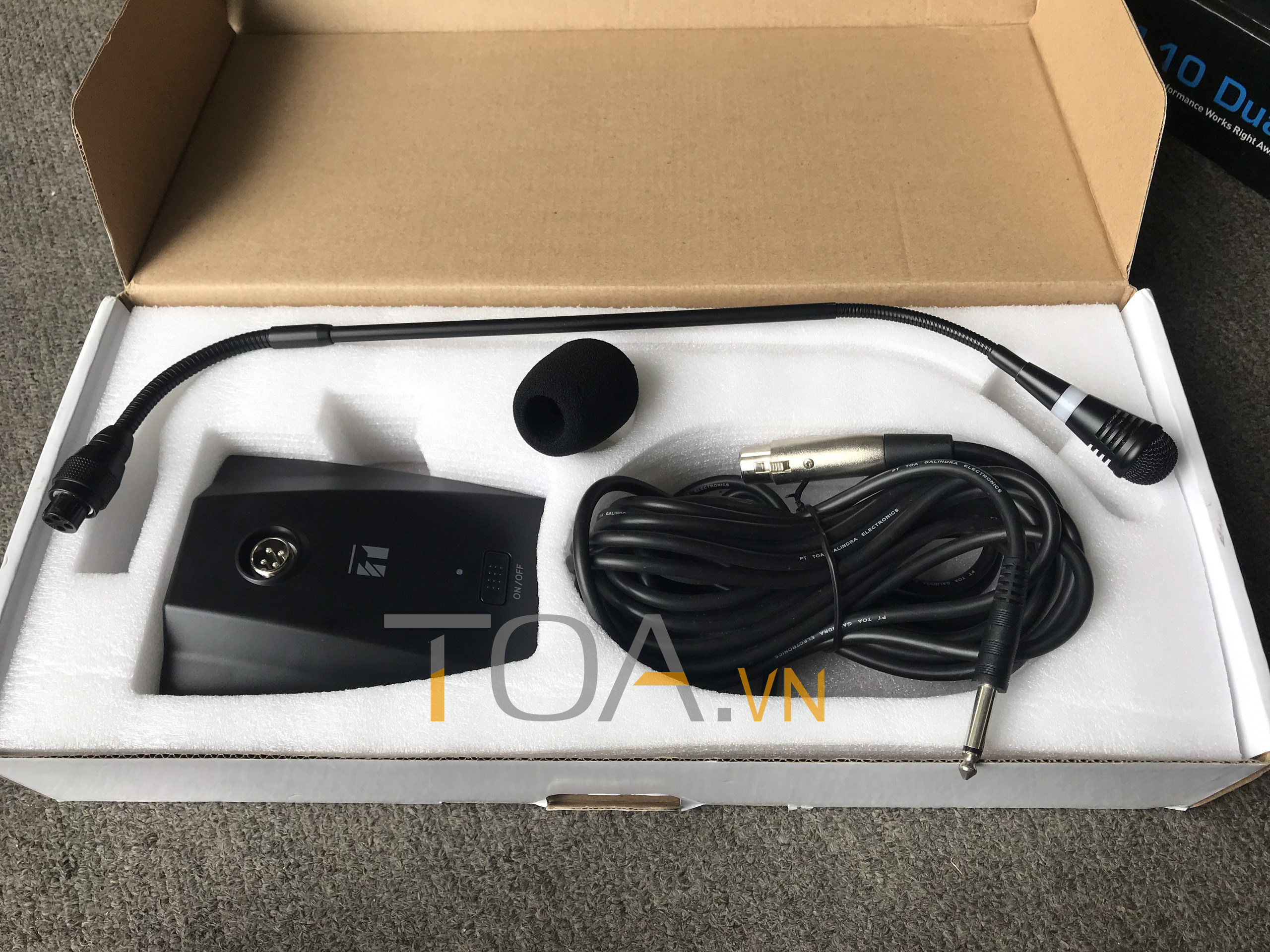 mic cổ ngỗng Toa EM 380AS, mic độ nhạy cao dành cho hội họp, nhà thờ